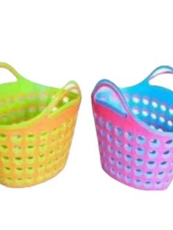 ตะกร้านิ่มทรงวงรี No.PE-051 แบบสี