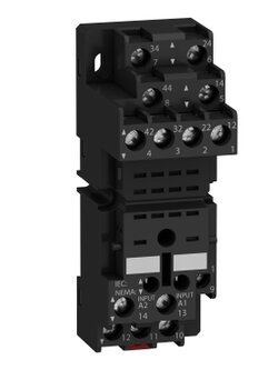 RXZE2M114 SCHNEIDER Socket, Harmony, for RXM2 RXM4 relays