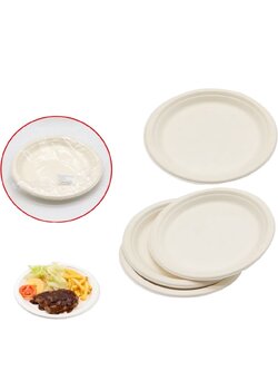 จานชานอ้อย * 19.5*2 CM 1*5 PCS*