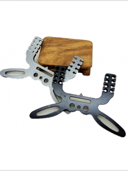 แป้นหนังสติ๊กเหล็กชุปสำหรับปืนหนังสติ๊ก