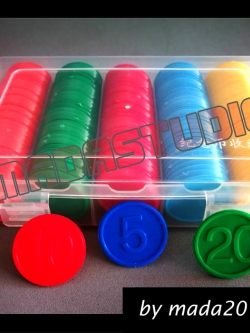 SET เหรียญชิพพร้อมกล่องใส่