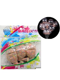 ลูกโป่งใสเม็ดโฟม 1*3 PCS