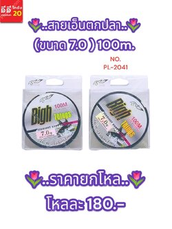สายเอ็นตกปลา (ขนาด 7.0 ) 100m.