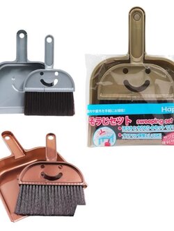 ชุดไม้กวาด + ที่โกยผง คละสี ขนาด 12.5*16 CM.