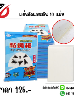 แผ่นดักแมลงวัน 10 แผ่น