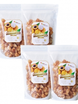 ลำไยอบแห้งเนื้อสีทอง(ไม่ใส่น้ำตาล) อร่อยฟินๆ ได้ทุกกิจกรรมยามว่าง ผลไม้อบแห้ง (แพ็ค 4 ถุง)