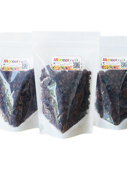 ลูกเกดดำอบแห้ง(แพ็ค 3 ถุง) อร่อย สะอาด สดใหม่ หวานกำลังดี ช่วยในการย่อยอาหาร(น้ำหนัก 220 กรัม)