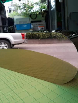 แผ่นไทเทเนี่ยม ทองแดงเงา ความหนา 0.5มม.