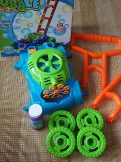 Super bubble mower เครื่องเป่าพองสำหรับเด็ก