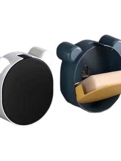 ที่วางสบู่แบบติดกำแพงมีฝาปิด *ไม่มีลาย*