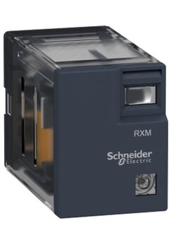 RXM2LB2P7 SCHNEIDER Miniature plug in relay, Harmony, 5A, 2CO, with LED, 230V AC