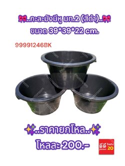 กะละมังมีหู มท.2 สีดำ