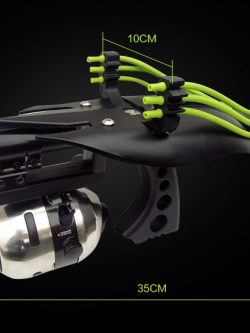 หนังสติ๊กยิงปลา+พลาสติกกันมือ (ไม่รวมรอกยิงปล่าเลเซอร์และลูกดอกยิงปลา)