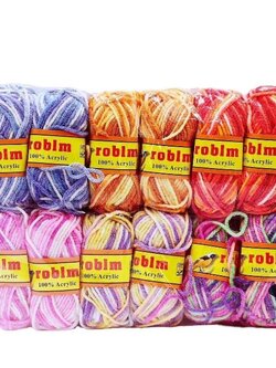 ด้ายถักไหมพรม 40 กรัม *ทูโทน*