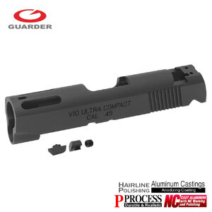 Guarder Aluminum Slide for Marui V10 - Black