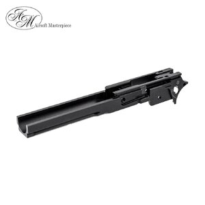 Airsoft Masterpiece 5" Aluminum Advance Frame with Rail - No Marking (Black)