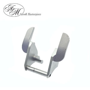 Airsoft Masterpiece Steel Thumb Safety (With Screw) Type 7 - SV Ver.3 (Matt Silver)