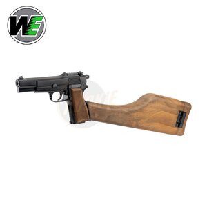 WE New Browning Hi-Power MK1 with Stock (Black)