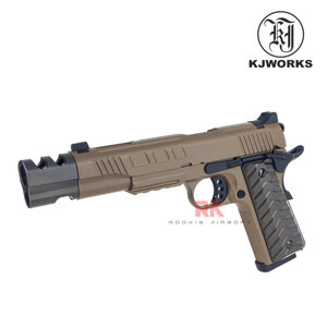 KJ Works KP-16 Dual Magazines (Green Gas / Co2) GBB - FDE