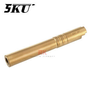 5KU Stainless Steel Threaded Outer Barrel .45 ACP For Marui Hi-CAPA 5.1 (Gold)