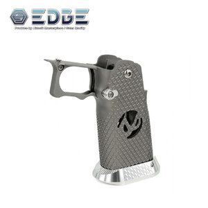 EDGE Custom "INF" Aluminum Grip for Hi-Capa - Titanium Grey