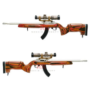 CL Project A+ Studio Ruger 10/22 GBB (Custom Made Wood Stock) KJ KC02 System (Silver)