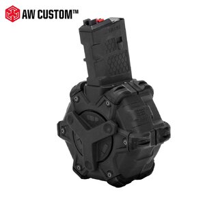 AW 350rds Drum Magazine for AR / M4 GBB (Black)