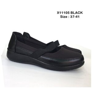 รองเท้าคัชชูส้นเตี้ย เพื่อสุขภาพหนังนิ่ม ส้นเตารีด oxxo พี้นสูง1.5 นิ้ว ใส่สบาย X11105