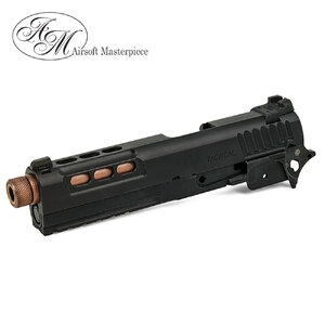 Airsoft Masterpiece STI Tactical Slide Kit Set with Threaded Outer Barrel for Hi-CAPA 5.1 (ฺBlack)