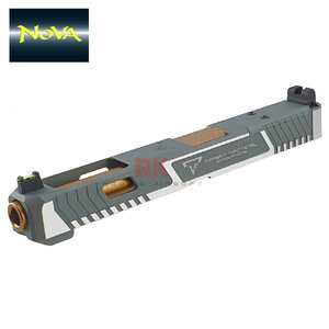Nova CNC Aluminum TTI G34 RMR Slide Kit for Marui G17 Gen3 / G34 (Matte Silver)