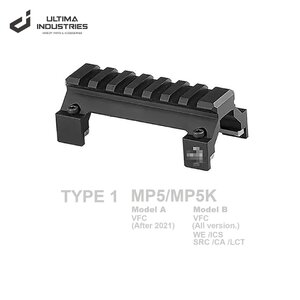 Ultima Industries BT Style HK Universal Low Mount Rail Type1 for MP5