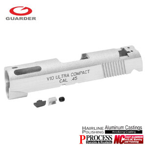 Guarder Aluminum Slide for Marui V10 - Silver Polishing