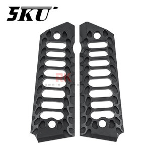 5KU "Cobra Skeleton" Aluminum Grip for Marui 1911 Government (Black)