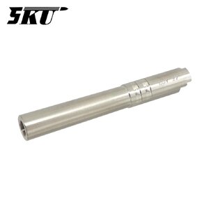 5KU Stainless Steel Threaded Outer Barrel .45 ACP For Marui Hi-CAPA 5.1 (Silver)