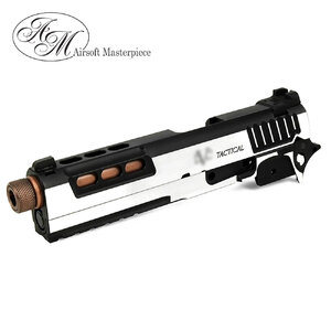 Airsoft Masterpiece STI Tactical Slide Kit Set with Threaded Outer Barrel for Hi-CAPA 5.1 (Two Tone)