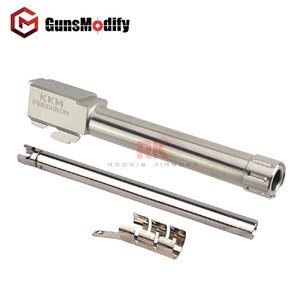 GunsModify KKM Stainless Steel Threaded Barrel Set For TM G17 (Silver)