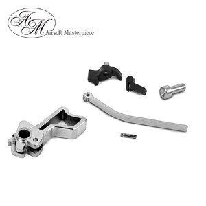 Airsoft Masterpiece CNC Steel Hammer & Sear Set for Marui Hi-CAPA (Infinity Square) Type 14 (Silver)