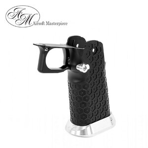 Airsoft Masterpiece Aluminum Grip for Hi-CAPA Type 19 (Infinity HEX) Black