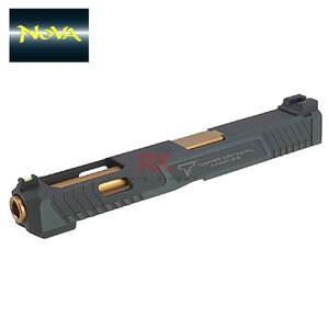 NOVA CNC Aluminum TTI G34 Slide for Marui G17 / G34 (Shiny Black)