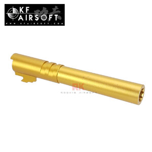 KF Airsoft CNC Aluminum Threaded Outer Barrel For Marui Hi-Capa 5.1 - Gold