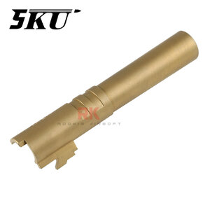 5KU Stainless Steel Threaded Outer Barrel for Marui Hi-CAPA 4.3 (Gold)
