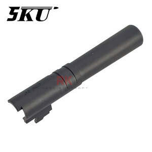 5KU Stainless Steel Threaded Outer Barrel for Marui Hi-CAPA 4.3 (Black)