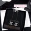ต่างหูชาแนล ต่างหูชาแนลโซ่ยาว Chanel long Diamond Earring ต่างหูชาแนล ปั๊มLogo