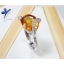 Citrin oval ring แหวนซิทริน (แหวนพลอยผู้หญิง) พลอยรูปไข่สีเหลืองเจิดจ้า ชุบทองคำขาว ตัวเรือนเงินแท้ ดีไซน์เก๋
