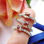 แหวนเพทายสีน้ำตาล brown zircon ring แต่งบ่าข้างด้วยไวท์โทพาส สวยหวาน เพทายเป็นอัญมณีที่มีประกายโดดเด่น เป็นหนึ่งในมณีนพเก้าของไทย ตัวเรือนเงินแท้ silver925
