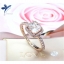 white topaz square แหวนพลอยโทพาสทรงสี่เหลี่ยมล้อมพลอยขาวเม็ดเล็กรอบวง ชุบพิงค์โกลด์ ชิ้นงานประณีต ตัวเรือนเงินแท้