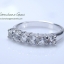 รับทำแหวนแถวตามแบบเป็นพลอยสีขาวจะเป็นไวท์โทพาส,เพทาย white zircon หรือเพชรแท้ได้ตามความต้องการ สั่งผลิตตัวเรือนทอง 10 k,
