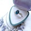 London Blue Topaz Ring แหวนลอนดอนบลูโทพาส พลอยสีน้ำเงิน สวยคลาสสิคตลอดกาล บ่าแหวนฝังพลอยขาว white topaz ชุบทองคำขาว ตัวเรือนแหวนผลิตจากเงินแท้ silver925