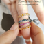 แหวนบุษราคัมรอบวง แหวนพลอยสีเหลืองฝังรอบวง น่ารัก ชิ้นงานประณีต ตัวเรือนเงินแท้ silver925 ชุบทองคำขาว ใส่ติดนิ้วได้ตลอดเลยค่ะ