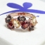 Garnet&Citrin Ring แหวนพลอยซิทรินสีเหลืองสลับการ์เนทสีน้ำตาลแดง ดีไซน์อ่อนหวาน ตัวเรือนผลิตจากเงินแท้ ชุบพิงค์โกลด์ ฝีมือประณีต รับประกันความพึงพอใจ